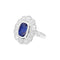 Bague 50 Bague pompadour en platine avec saphir et diamants 58 Facettes 34995