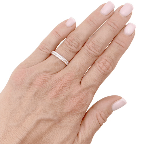 Bague 52 Boucheron Quatre Radiant Edition - Alliance en or blanc et diamants 58 Facettes 34644