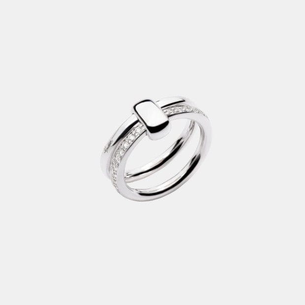 Bague Pomellato Together Or blanc Diamant 0.4ct