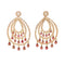 Boucles d'oreilles Pendants d’oreilles en or rose 750, diamants et tourmalines 58 Facettes 33801