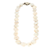 Collier Collier de perles Keishi blanche, fermoir argent 58 Facettes