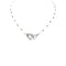 Collier Dinh Van Menottes R.15 - Collier XL en or blanc et diamants 58 Facettes 35223