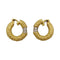 Boucles d'oreilles M. Gérard - Boucles d’oreilles créoles en or jaune et diamants 58 Facettes 32228
