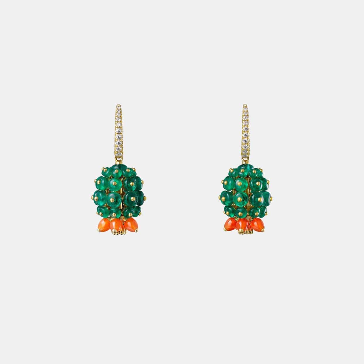 Boucles d'oreilles Cactus de Cartier Or jaune Diamant