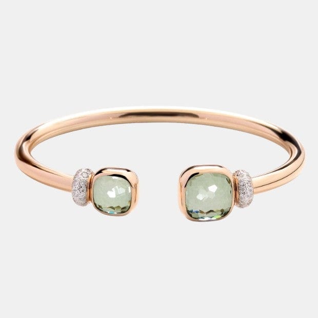 Bracelet Nudo Or rose Prasiolite 17.8ct