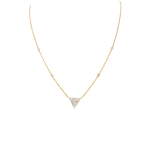 Collier Messika Théa - Collier en or rose et diamants 58 Facettes 35299