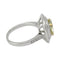 Bague 55 Bague en or blanc 750 sertie de diamants et diamant jaune 2 ct 58 Facettes 31972