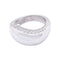 Bague 50 Chaumet Valse - Bague en or blanc 750 pavée de diamants 58 Facettes 33285