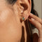 Boucles d'oreilles Ohrstecker - Boucles d’oreilles en or jaune 14 carats et diamants 0,60 ct 58 Facettes
