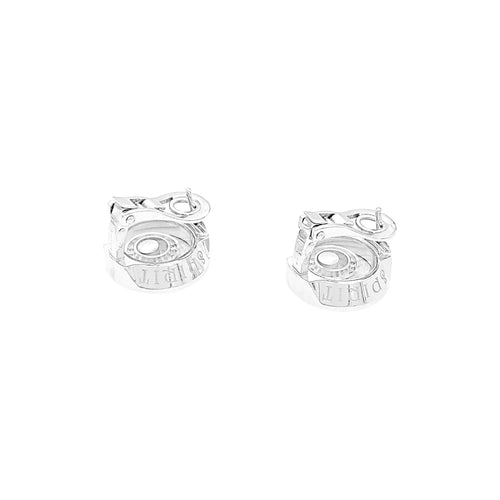Boucles d'oreilles Chopard Happy Spirit - Boucles d’oreilles en or blanc et diamants 58 Facettes 34893