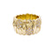 Bague 56 Bague en or jaune 18 carats pavée de diamants 58 Facettes 34470