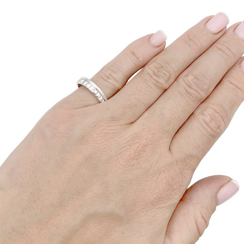 Bague 49 Boucheron Quatre Radiant Edition - Alliance en or blanc 750 58 Facettes 33489