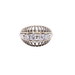 Bague 51.5 Bague bombee platine et diamants 58 Facettes 32