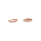 Boucles d'oreilles Créoles en or rose 750 serties de diamants taille brillant 58 Facettes 34971