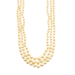 Necklace Pearl Necklace 3 rows 58 Facettes 240030