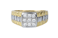 Ring 54 Two-tone signet ring 58 Facettes CHVDCC865