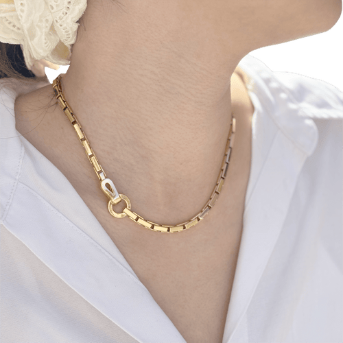 Collier Collier Cartier, "Agrafe", or jaune. 58 Facettes 34556