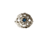 Bague 54 Bague ancienne or blanc saphir et diamants anciens 58 Facettes