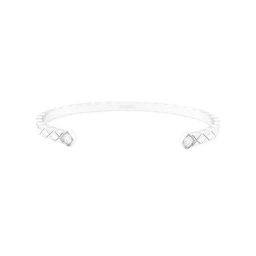 Bracelet Chanel Coco Crush - Bracelet jonc en or blanc et diamants 58 Facettes 35011