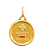 Augis Love Medal pendant with synthetic diamonds and rubies 58 Facettes 096421262722