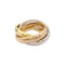 Bague 47 Cartier Trinity - Bague grand modèle en or jaune, rose et blanc 58 Facettes 35054