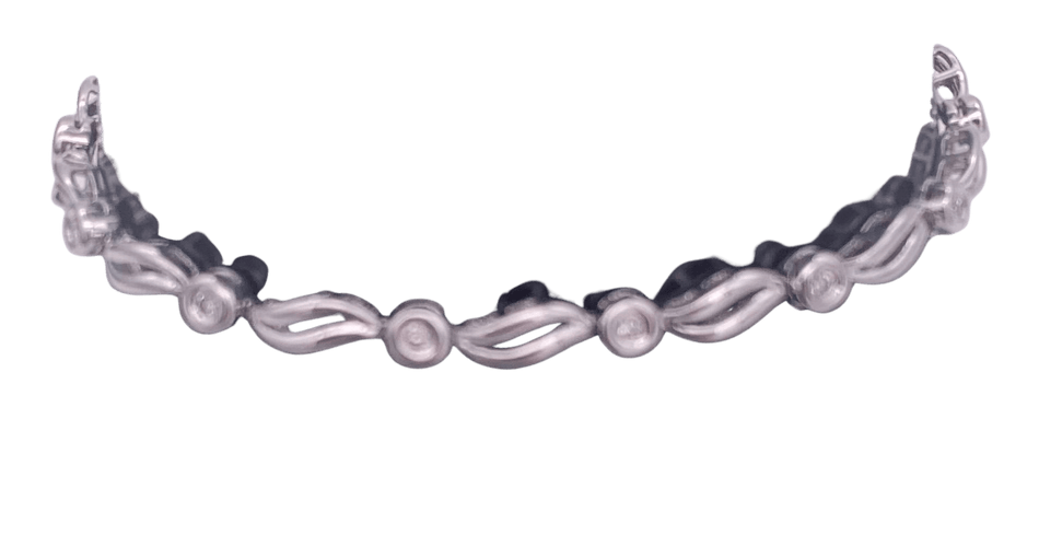 Bracelet Bracelet Or Gris et diamants 58 Facettes