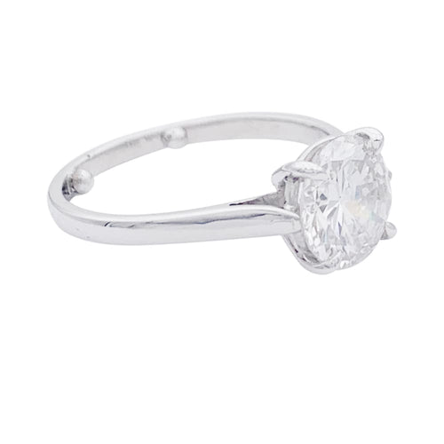 Bague 54 Bague solitaire en platine 950 et or 750 sertie d’un diamant 58 Facettes 32709