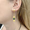 Boucles d'oreilles Boucles d’oreilles pendantes en or jaune 750 et aventurine 58 Facettes 35316