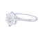 Bague 52 Bague solitaire en or blanc et platine sertie d’un diamant 58 Facettes 32492