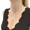 Collier Collier cravate en or blanc 750 serti de diamants et perle de culture 58 Facettes 34935