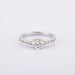Ring 54 / White/Grey / 750‰ Gold Solitaire Diamond Ring 0.83 Carat 58 Facettes 120396R-200070R