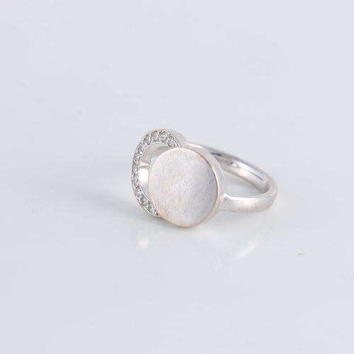 Bague 47 Bague Double cercle Diamants 58 Facettes FM106