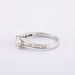 Ring 54 / White/Grey / 750‰ Gold Solitaire Diamond Ring 0.83 Carat 58 Facettes 120396R-200070R