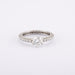 Ring 55 / White/Grey / 750‰ Gold Solitaire Diamond Ring 0.93 carat 58 Facettes 210067R-210240R