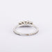 Ring 53 / White/Grey / 750‰ Gold Trilogy Diamond Ring 58 Facettes 220012R