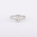 Ring 54 / White/Grey / 750‰ Gold Solitaire Diamond Ring 1.00 carat 58 Facettes 120333R-210139R