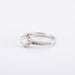 Ring 54 / White/Grey / 750‰ Gold Solitaire Diamond Ring 1.00 carat 58 Facettes 120333R-210139R