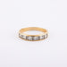 Ring 54 / Yellow / 750 Gold Half-alliance 6 Diamonds 58 Facettes 220109R