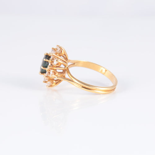 Bague Bague Marguerite Saphir Diamants 58 Facettes 1