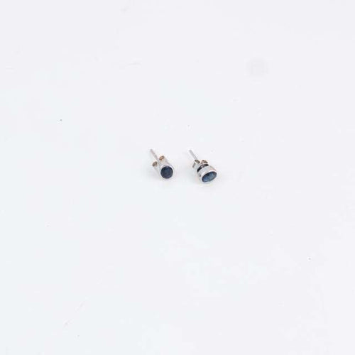 Boucles d'oreilles Clous d'oreilles Saphirs ovales 58 Facettes 1