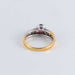 Ring 53 Two-tone Ruby and Diamond paving ring 58 Facettes FM77