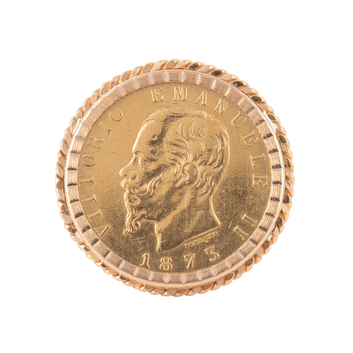 Bague Bague Porte-pièce 20 Lires 58 Facettes 0