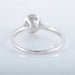 Ring 53.5 Solitaire Ring accompanied by Emerald Diamonds 58 Facettes 1