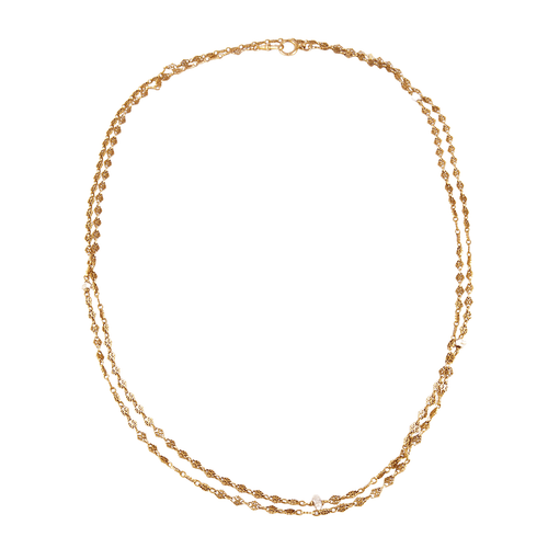 Collier Sautoir Or jaune et Perles 58 Facettes