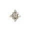 Bague Bague vintage marquise or blanc diamants 58 Facettes J5