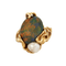 Bague 55 GILBERT ALBERT - Bague Opale et Perle 58 Facettes KZ4