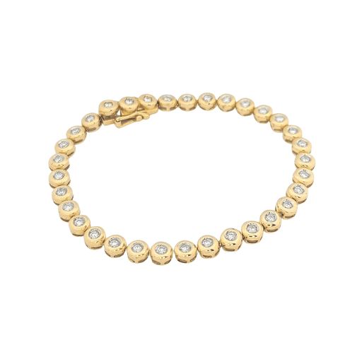 Bracelet Bracelet or jaune et diamants 58 Facettes 25562