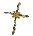 Yellow Gold Cross Pendant, Fine Stones 58 Facettes 20400000493/LC
