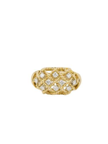 Bague 61 Bague Or jaune Diamants 58 Facettes J158
