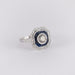 Ring 56 Sapphire diamond ring - Art Deco style 58 Facettes